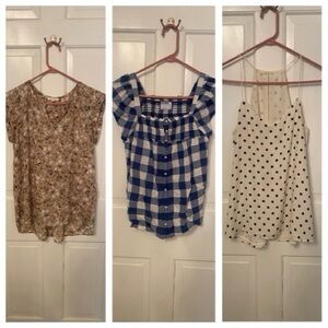 3 sleeveless tops
